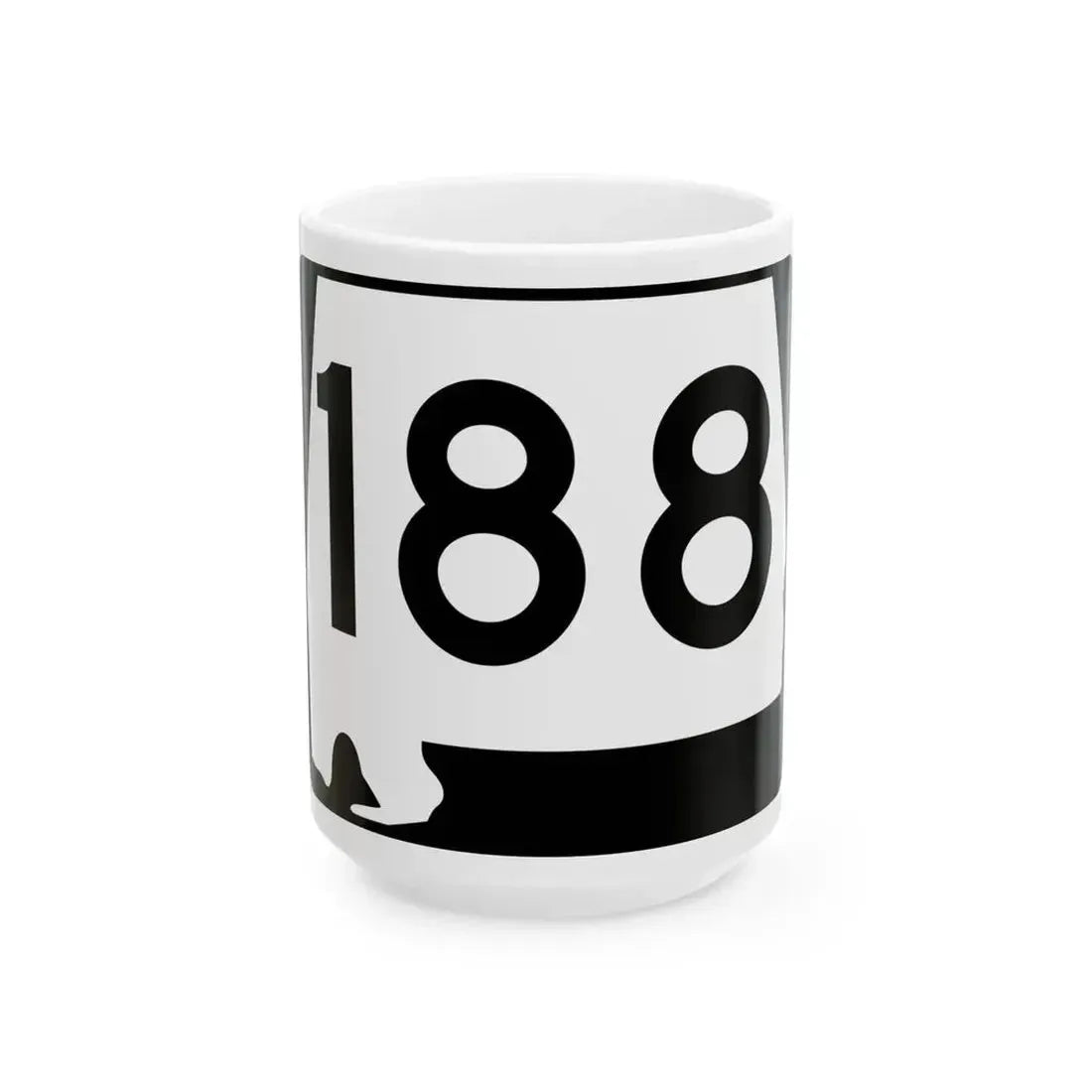Alabama 188 (Alabama) (Road Sign) White Coffee Mug 15oz - Go Mug Yourself