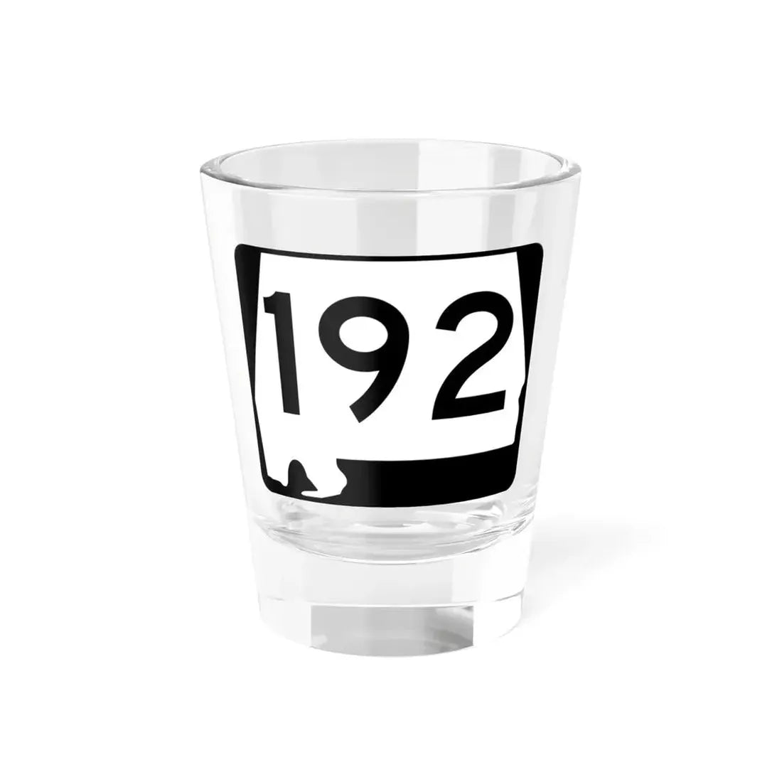 Alabama 192 (Alabama) (Road Sign) Shot Glass 1.5oz 1.5oz - Go Mug Yourself