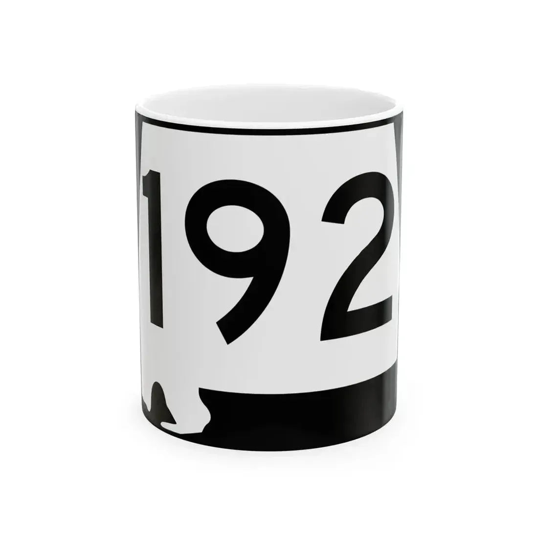 Alabama 192 (Alabama) (Road Sign) White Coffee Mug 11oz - Go Mug Yourself