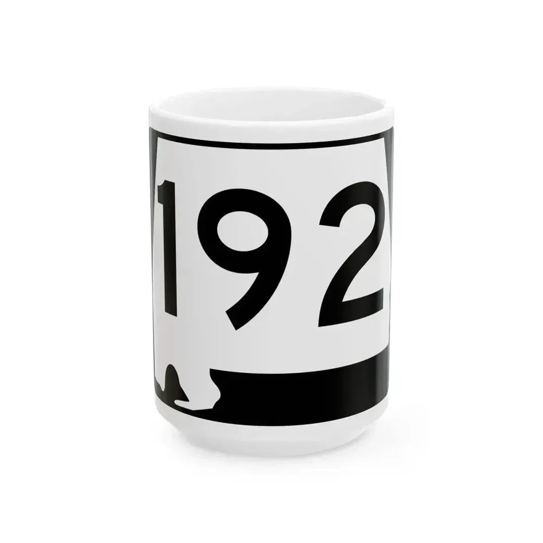 Alabama 192 (Alabama) (Road Sign) White Coffee Mug 15oz - Go Mug Yourself