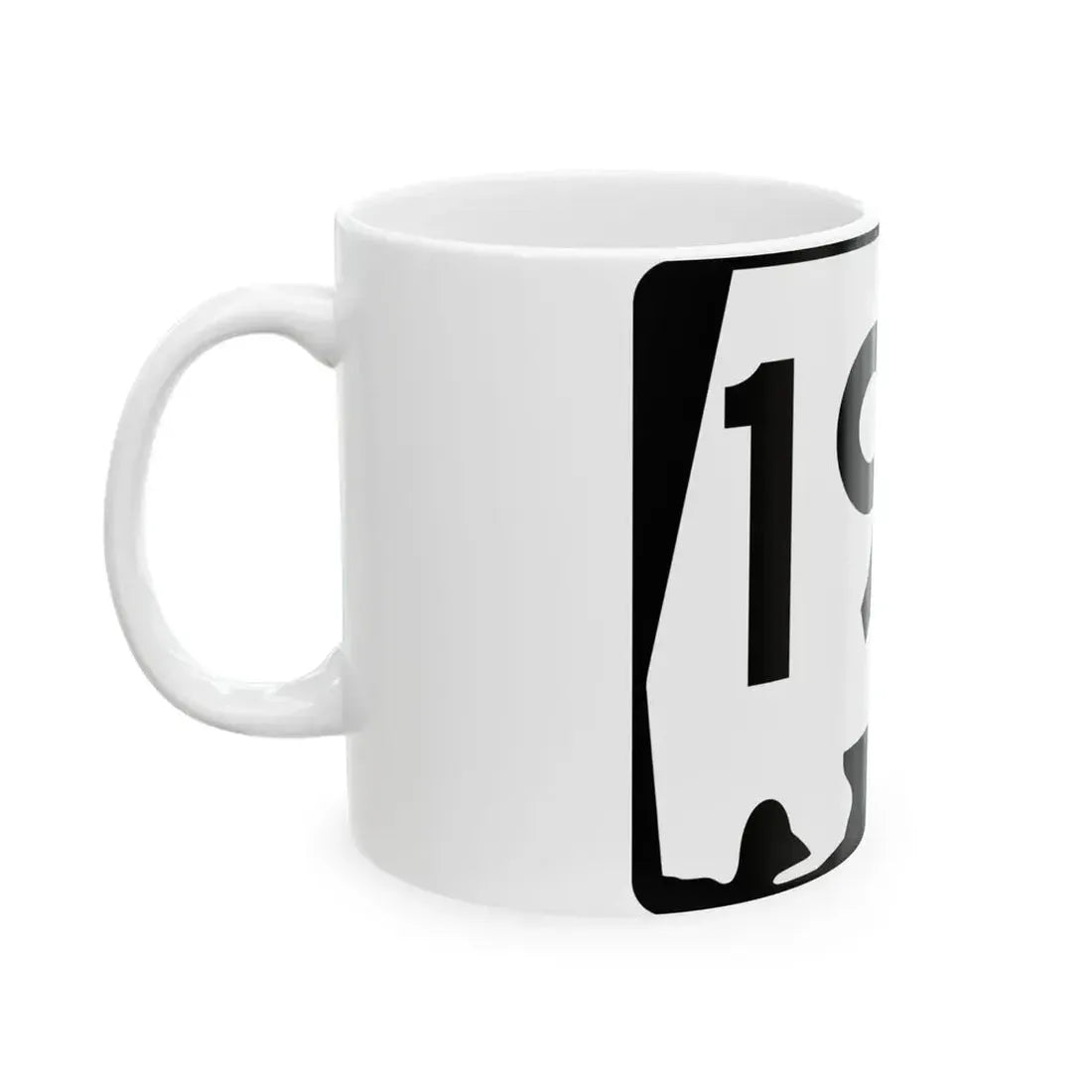 Alabama 192 (Alabama) (Road Sign) White Coffee Mug - Go Mug Yourself