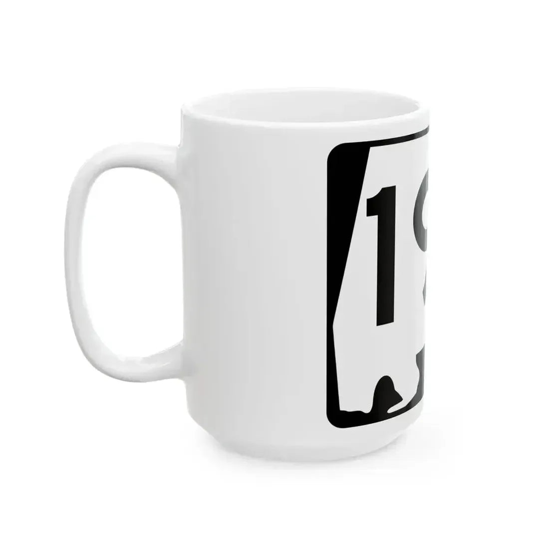 Alabama 192 (Alabama) (Road Sign) White Coffee Mug - Go Mug Yourself