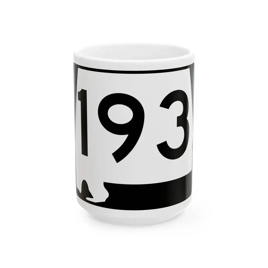 Alabama 193 (Alabama) (Road Sign) White Coffee Mug 15oz - Go Mug Yourself