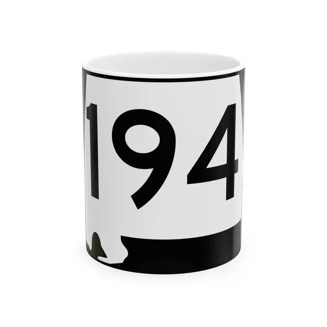 Alabama 194 (Alabama) (Road Sign) White Coffee Mug 11oz - Go Mug Yourself