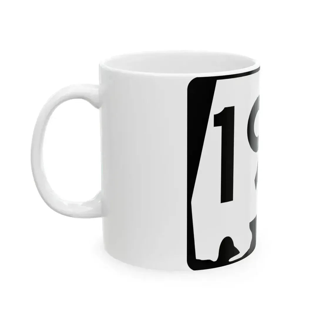 Alabama 194 (Alabama) (Road Sign) White Coffee Mug - Go Mug Yourself