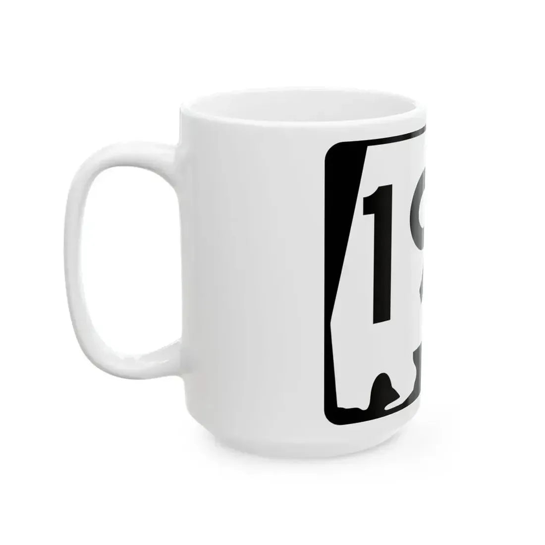 Alabama 194 (Alabama) (Road Sign) White Coffee Mug - Go Mug Yourself