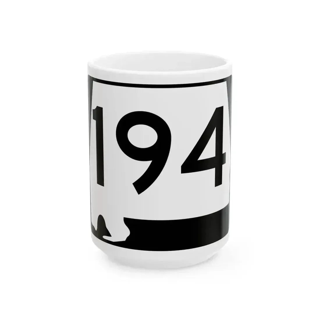 Alabama 194 (Alabama) (Road Sign) White Coffee Mug - Go Mug Yourself