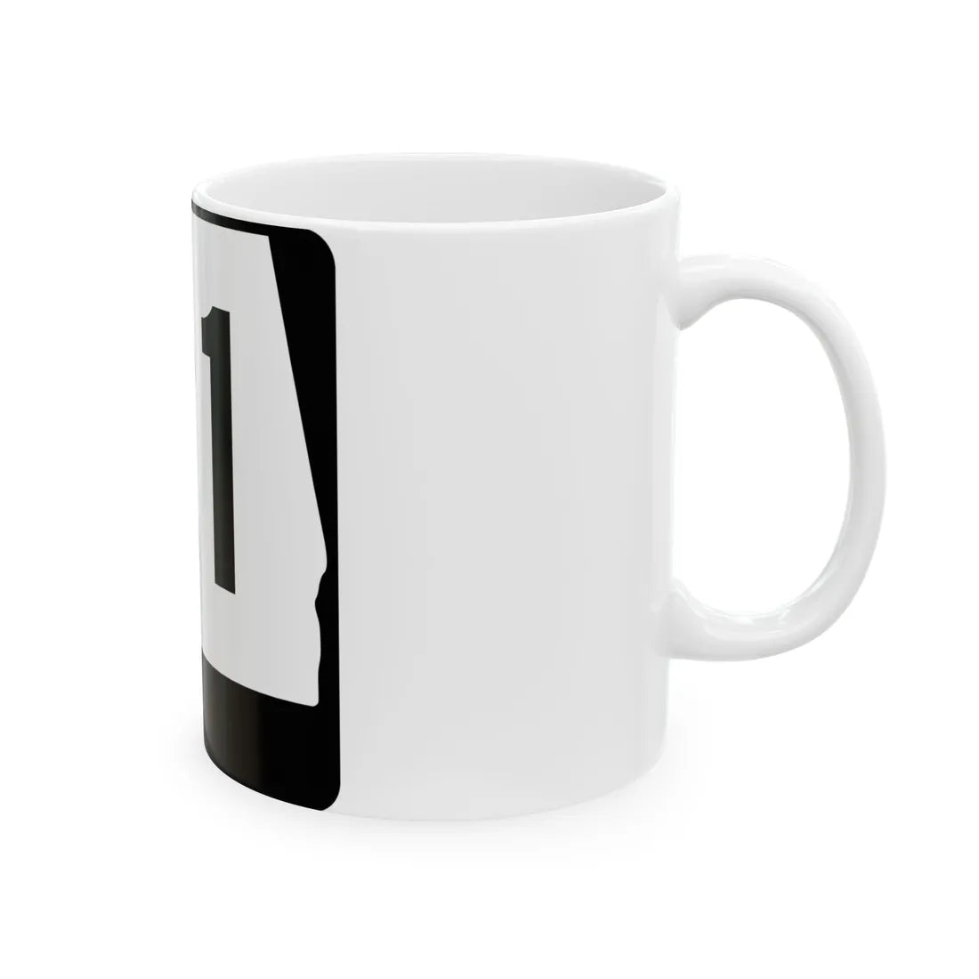 Alabama 21 (Alabama) (Road Sign) White Coffee Mug - Go Mug Yourself