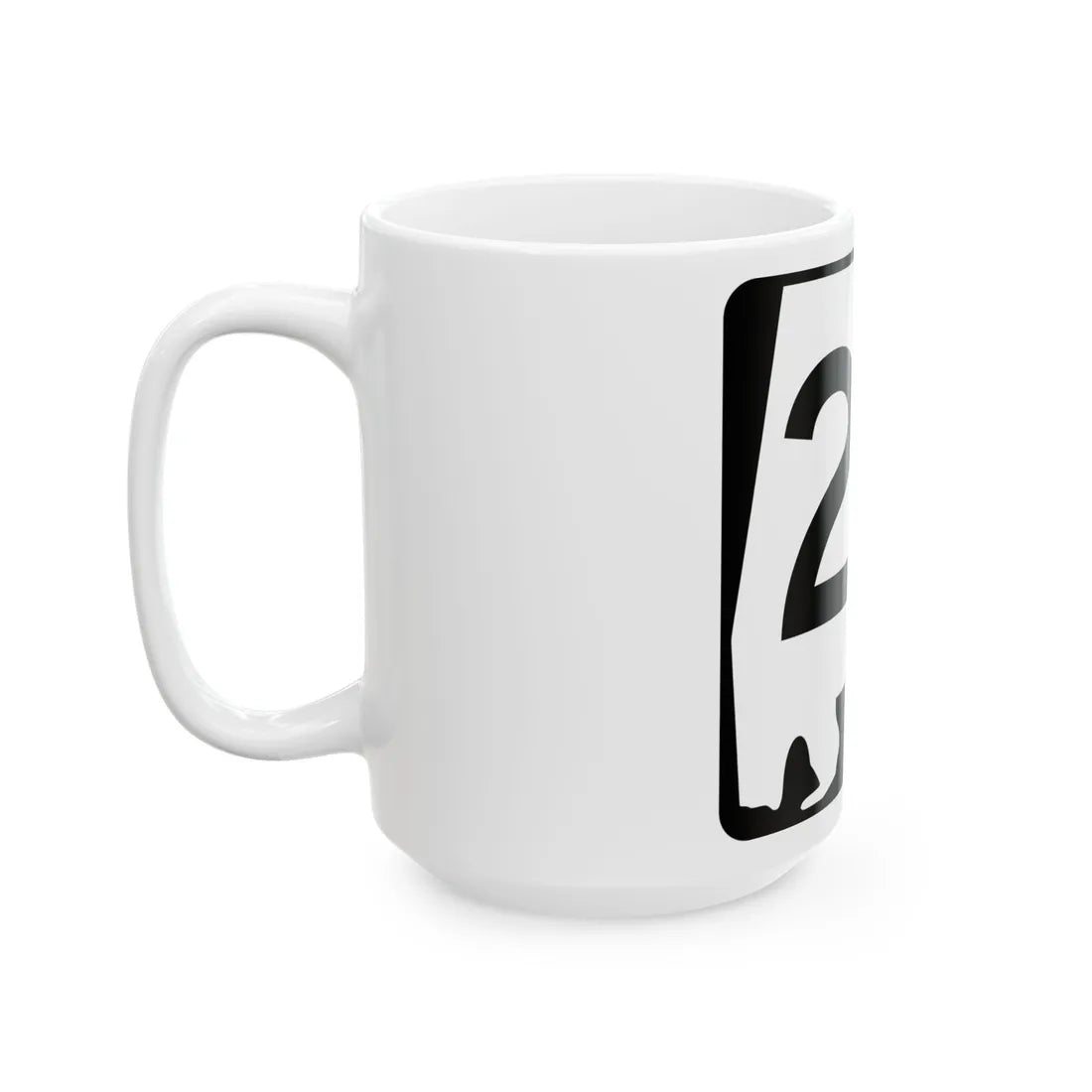 Alabama 23 (Alabama) (Road Sign) White Coffee Mug - Go Mug Yourself