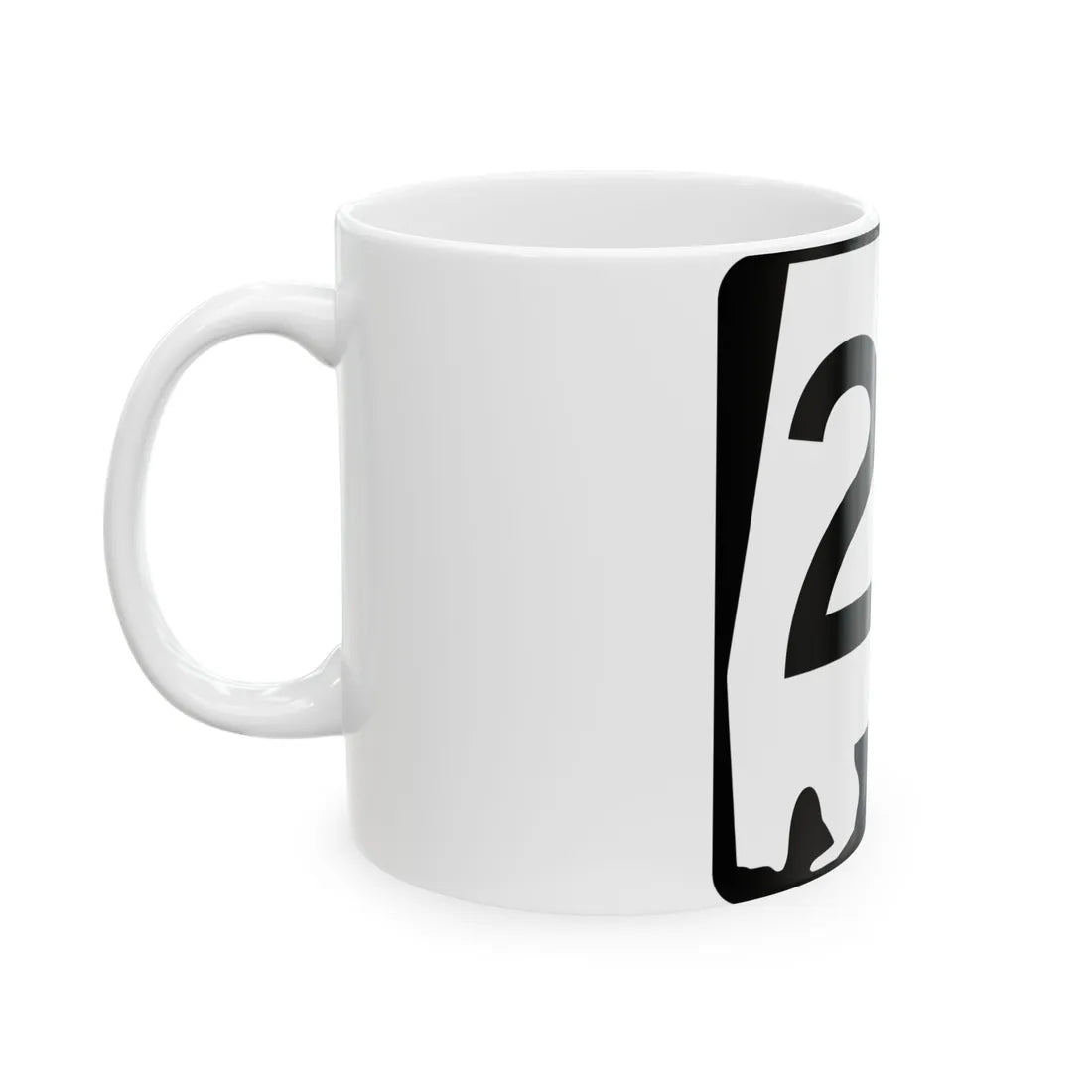 Alabama 26 (Alabama) (Road Sign) White Coffee Mug - Go Mug Yourself