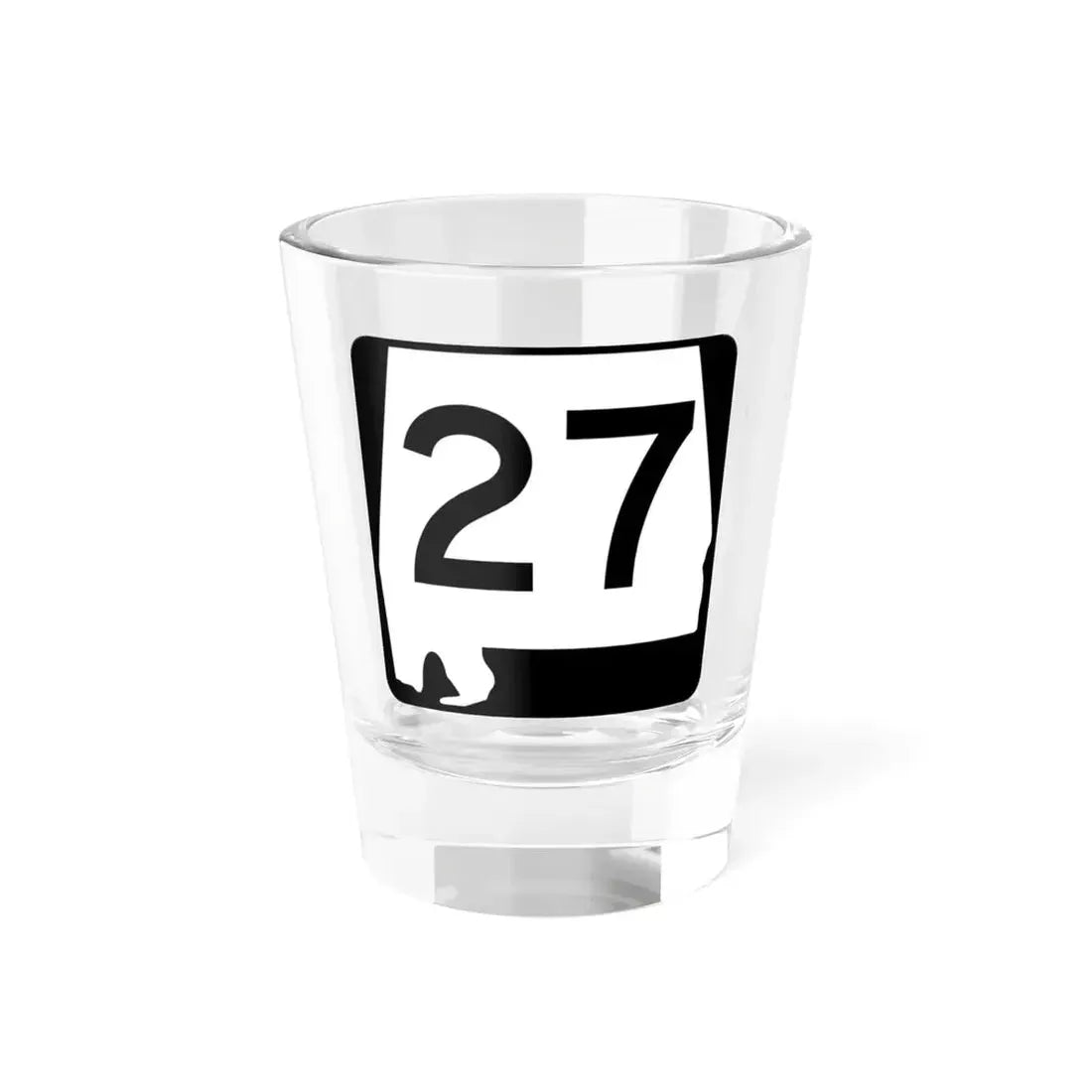Alabama 27 (Alabama) (Road Sign) Shot Glass 1.5oz 1.5oz - Go Mug Yourself