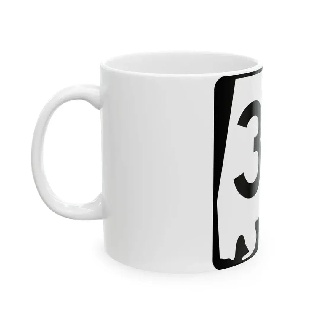 Alabama 34 (Alabama) (Road Sign) White Coffee Mug - Go Mug Yourself