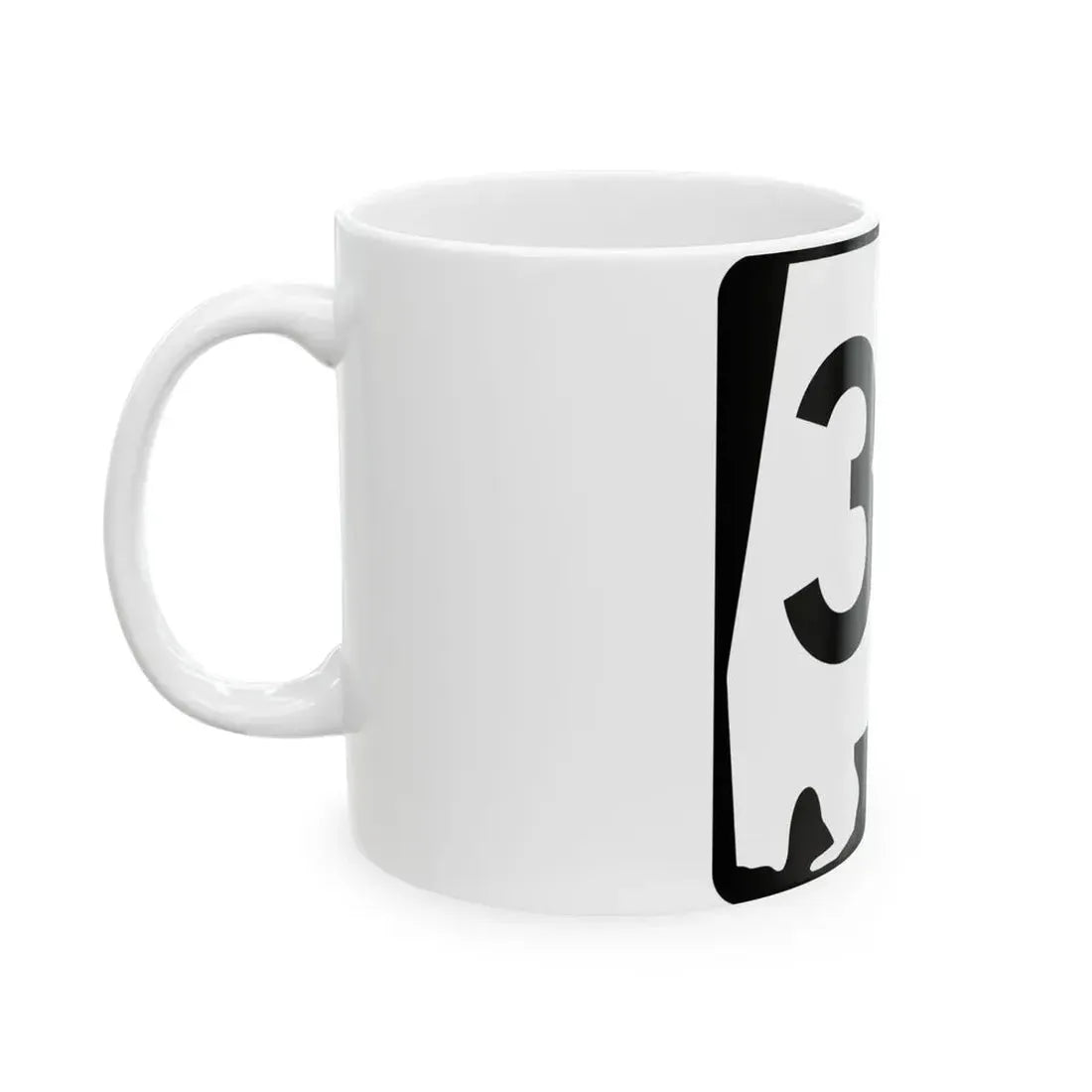 Alabama 36 (Alabama) (Road Sign) White Coffee Mug - Go Mug Yourself