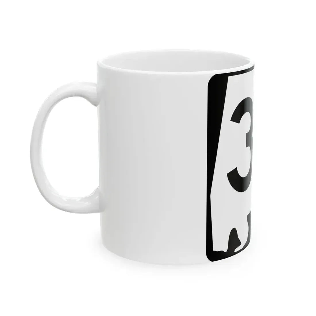 Alabama 38 (Alabama) (Road Sign) White Coffee Mug - Go Mug Yourself