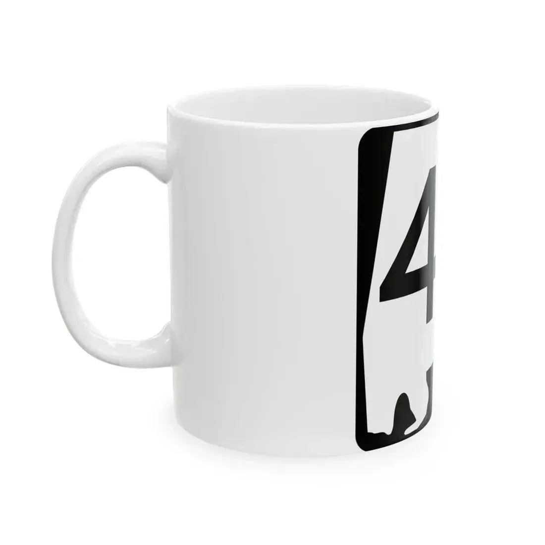 Alabama 40 (Alabama) (Road Sign) White Coffee Mug - Go Mug Yourself