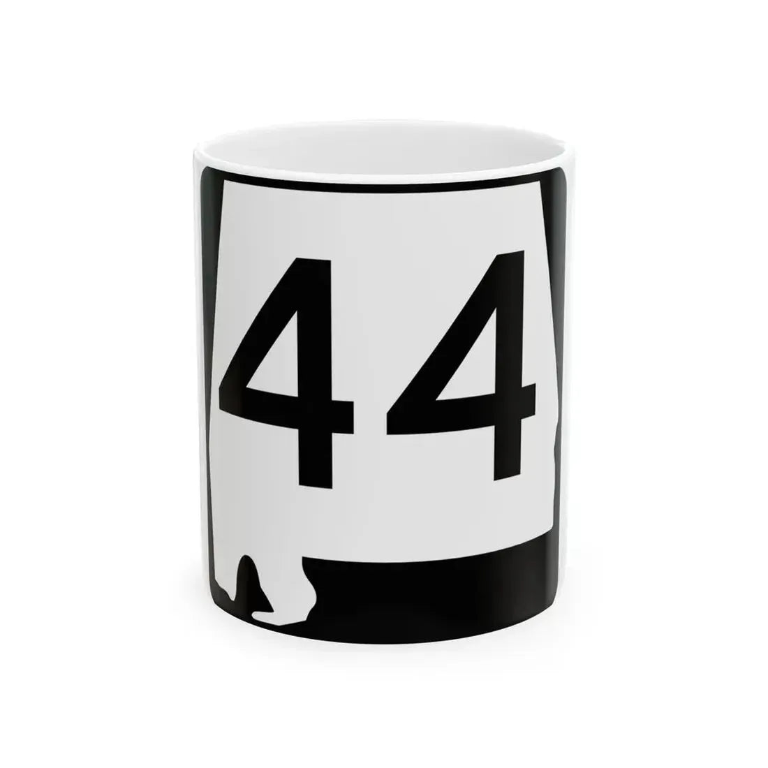 Alabama 44 (Alabama) (Road Sign) White Coffee Mug 11oz - Go Mug Yourself