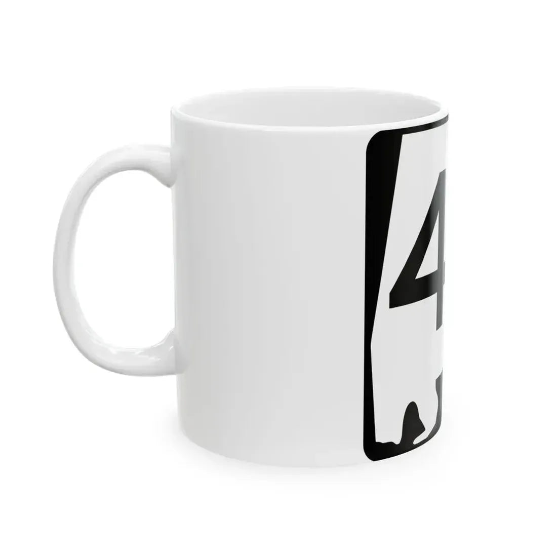 Alabama 44 (Alabama) (Road Sign) White Coffee Mug - Go Mug Yourself