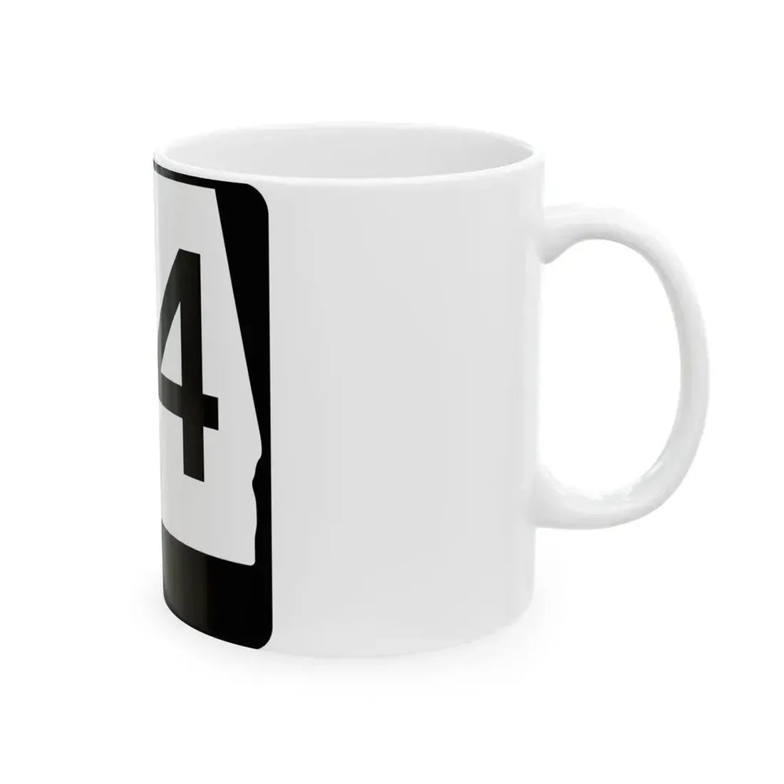 Alabama 44 (Alabama) (Road Sign) White Coffee Mug - Go Mug Yourself