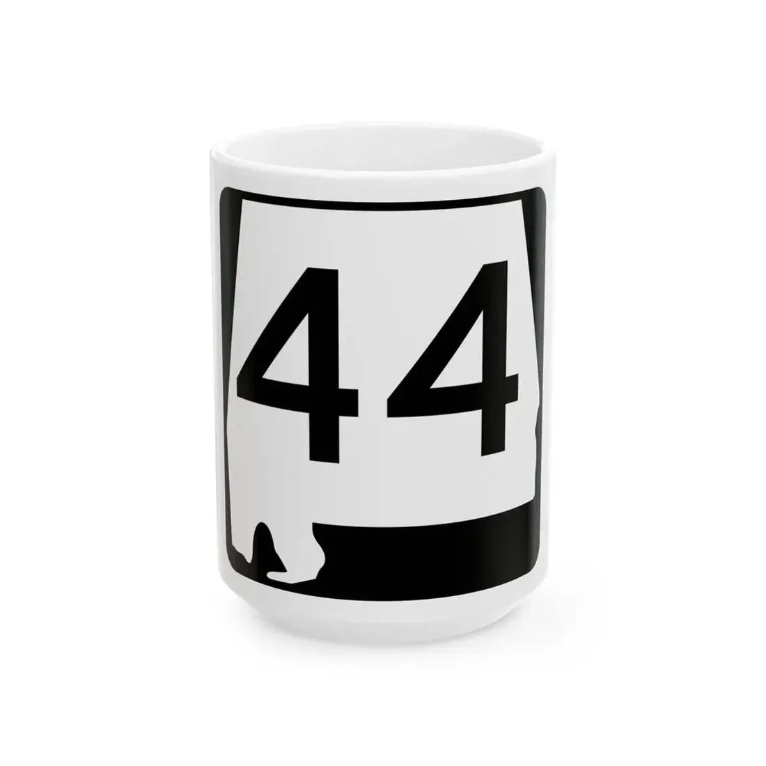 Alabama 44 (Alabama) (Road Sign) White Coffee Mug - Go Mug Yourself