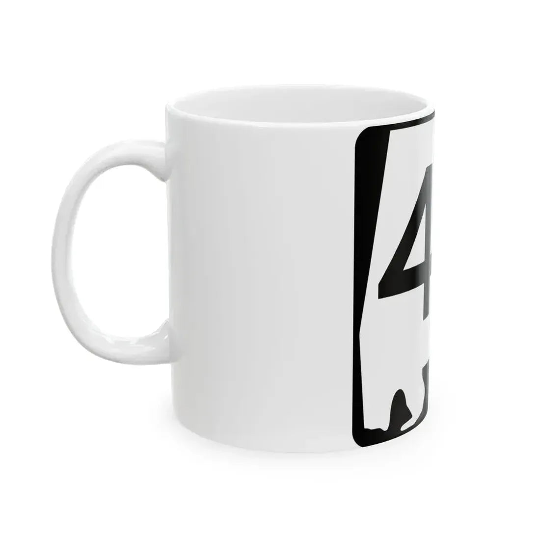 Alabama 48 (Alabama) (Road Sign) White Coffee Mug - Go Mug Yourself