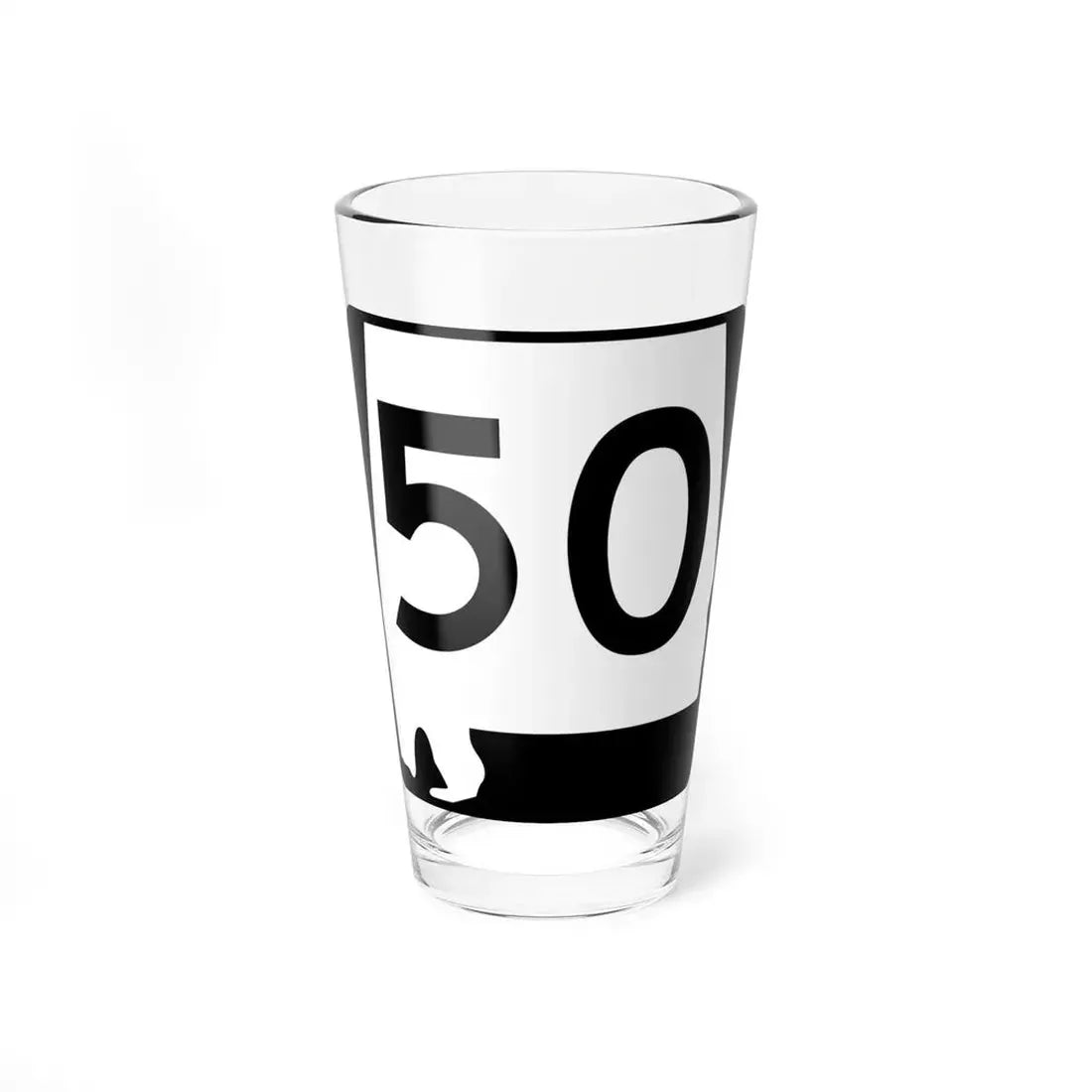 Alabama 50 (Alabama) (Road Sign) Pint Glss 16oz 16oz - Go Mug Yourself