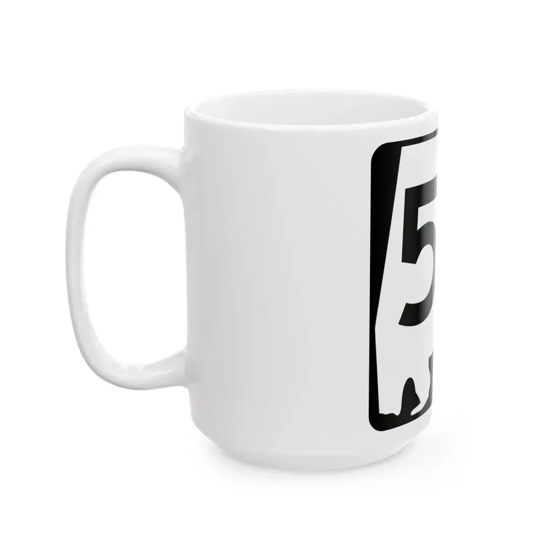 Alabama 50 (Alabama) (Road Sign) White Coffee Mug - Go Mug Yourself