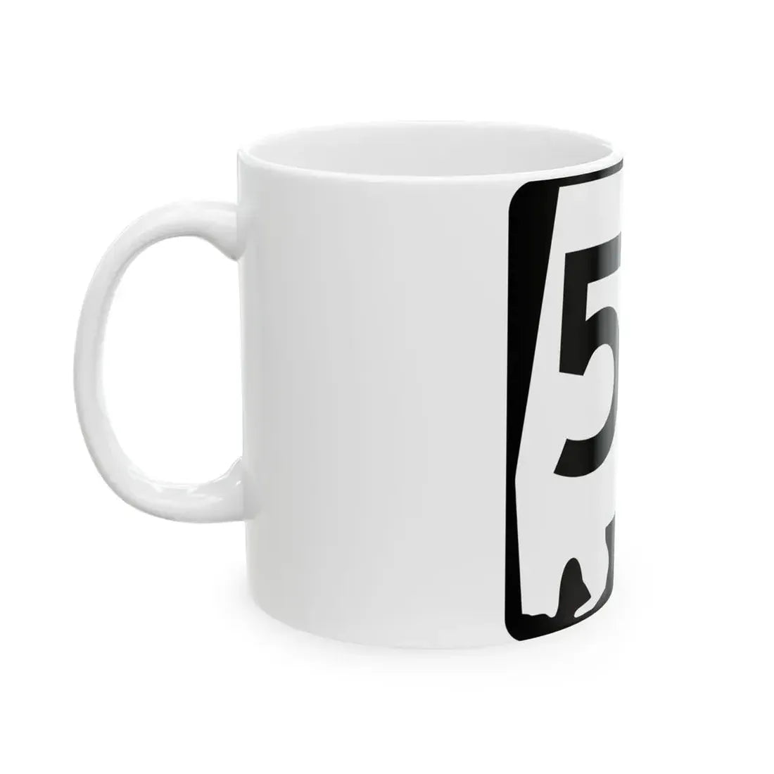 Alabama 50 (Alabama) (Road Sign) White Coffee Mug - Go Mug Yourself