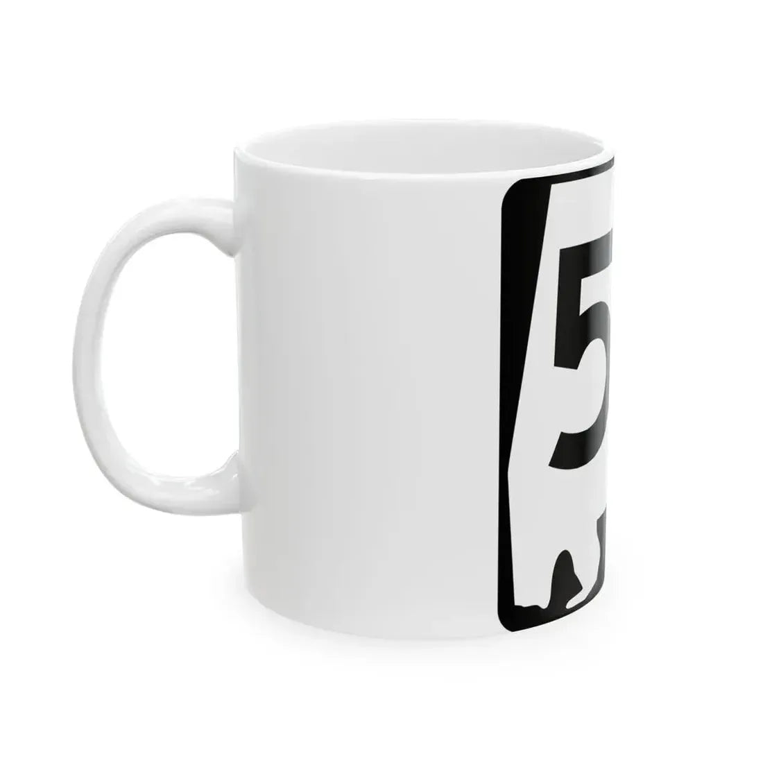 Alabama 52 (Alabama) (Road Sign) White Coffee Mug - Go Mug Yourself