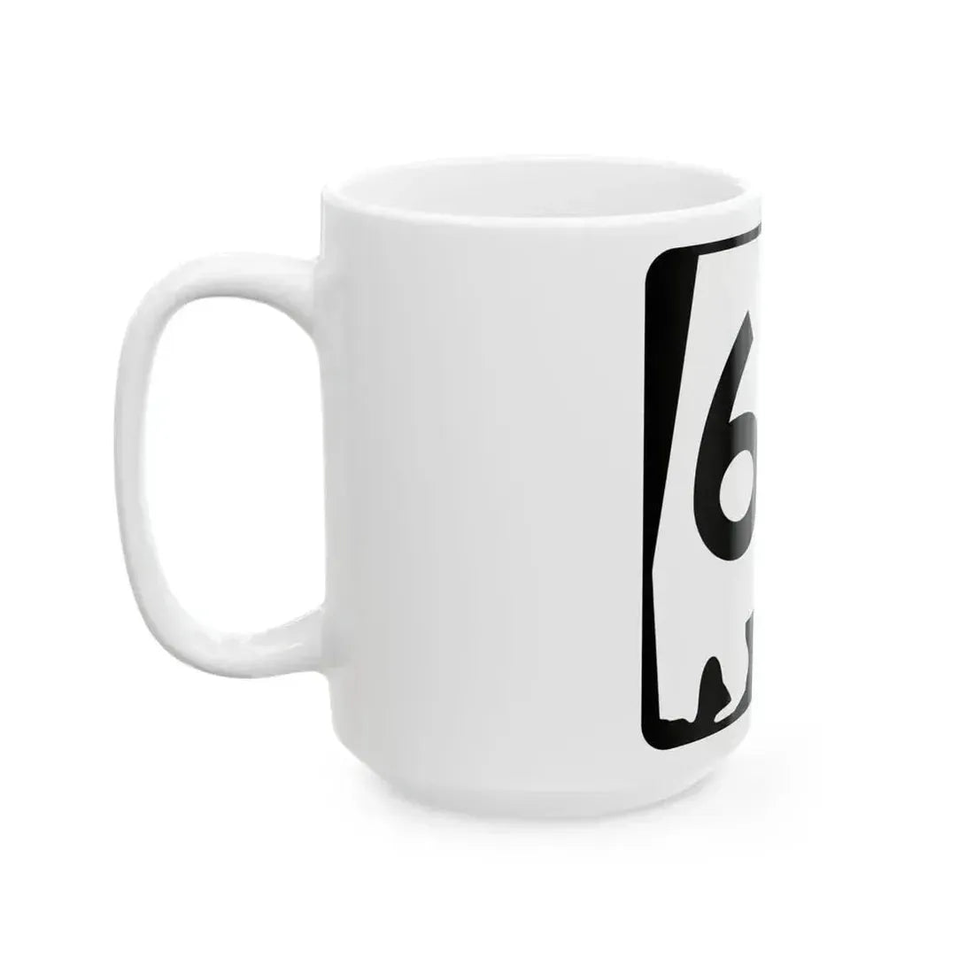 Alabama 60 (Alabama) (Road Sign) White Coffee Mug - Go Mug Yourself
