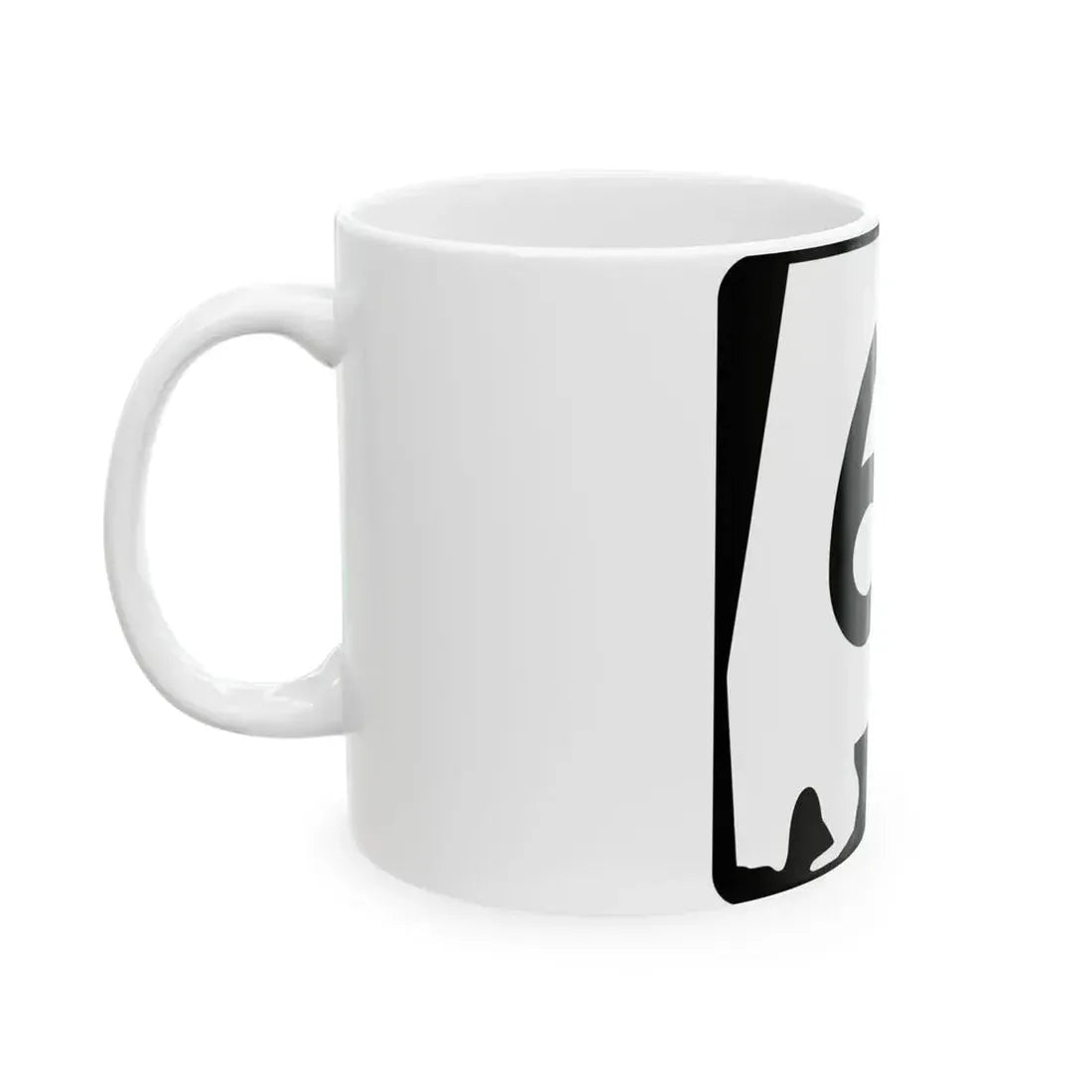 Alabama 61 (Alabama) (Road Sign) White Coffee Mug - Go Mug Yourself