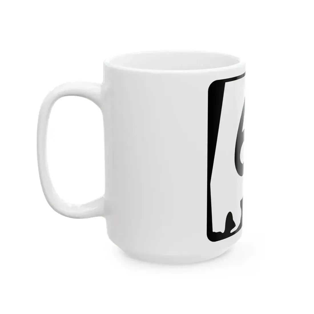 Alabama 61 (Alabama) (Road Sign) White Coffee Mug - Go Mug Yourself