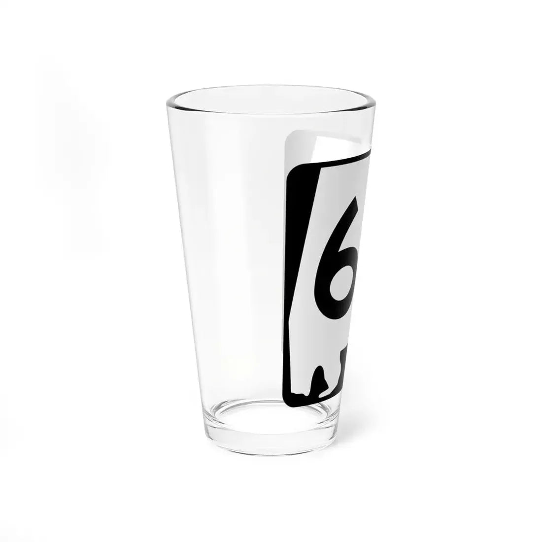 Alabama 66 (Alabama) (Road Sign) Pint Glss 16oz - Go Mug Yourself