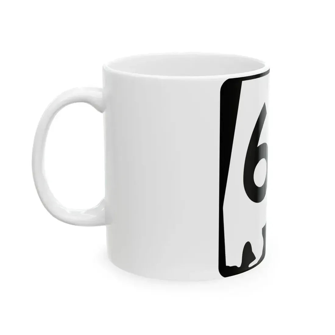 Alabama 67 (Alabama) (Road Sign) White Coffee Mug - Go Mug Yourself
