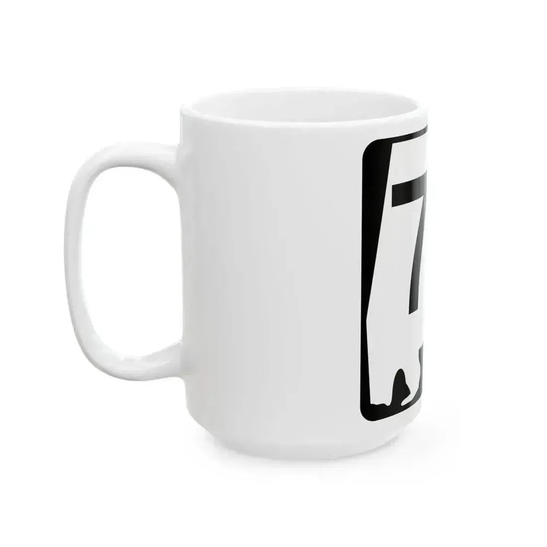 Alabama 74 (Alabama) (Road Sign) White Coffee Mug - Go Mug Yourself