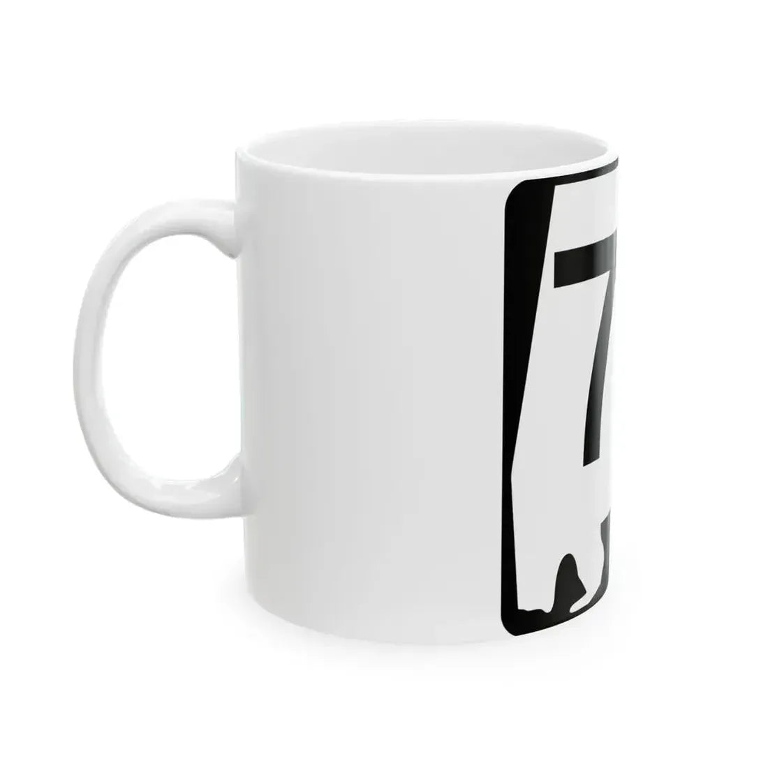 Alabama 74 (Alabama) (Road Sign) White Coffee Mug - Go Mug Yourself
