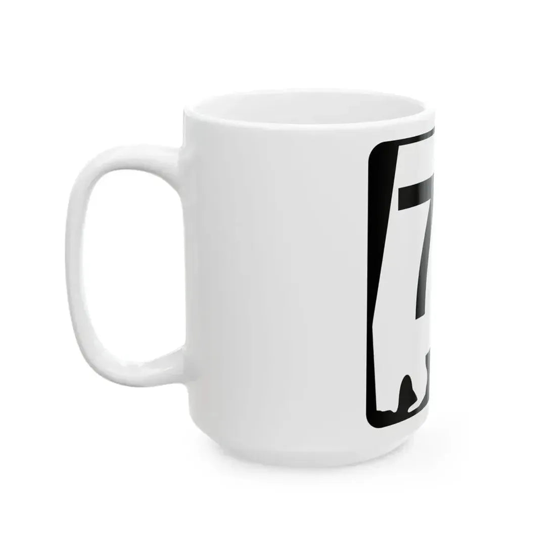 Alabama 74 (Alabama) (Road Sign) White Coffee Mug - Go Mug Yourself