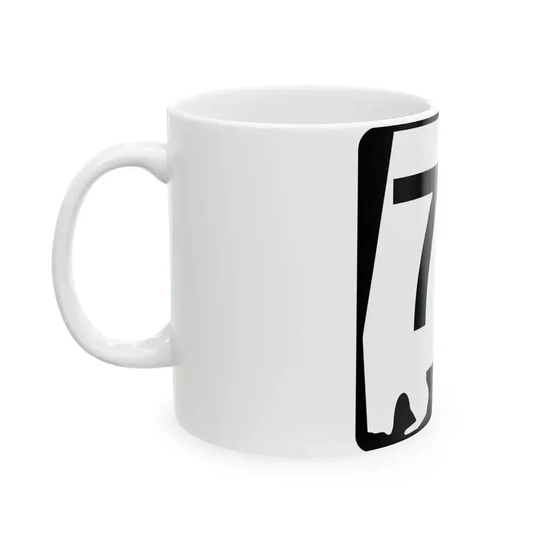 Alabama 74 (Alabama) (Road Sign) White Coffee Mug - Go Mug Yourself