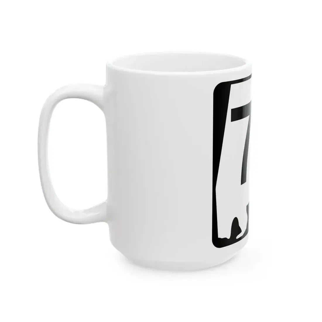 Alabama 75 (Alabama) (Road Sign) White Coffee Mug - Go Mug Yourself