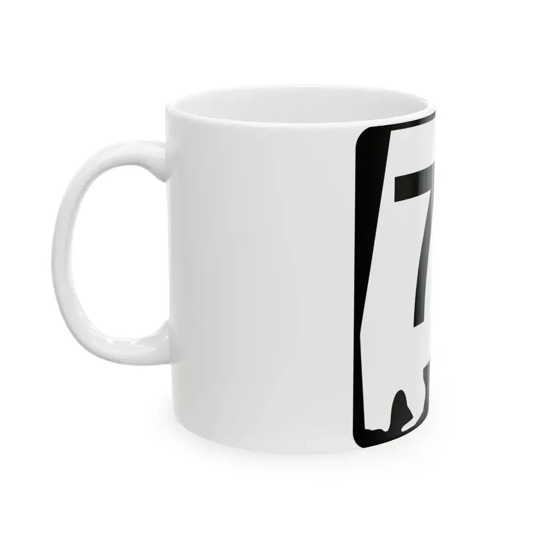 Alabama 77 (Alabama) (Road Sign) White Coffee Mug - Go Mug Yourself