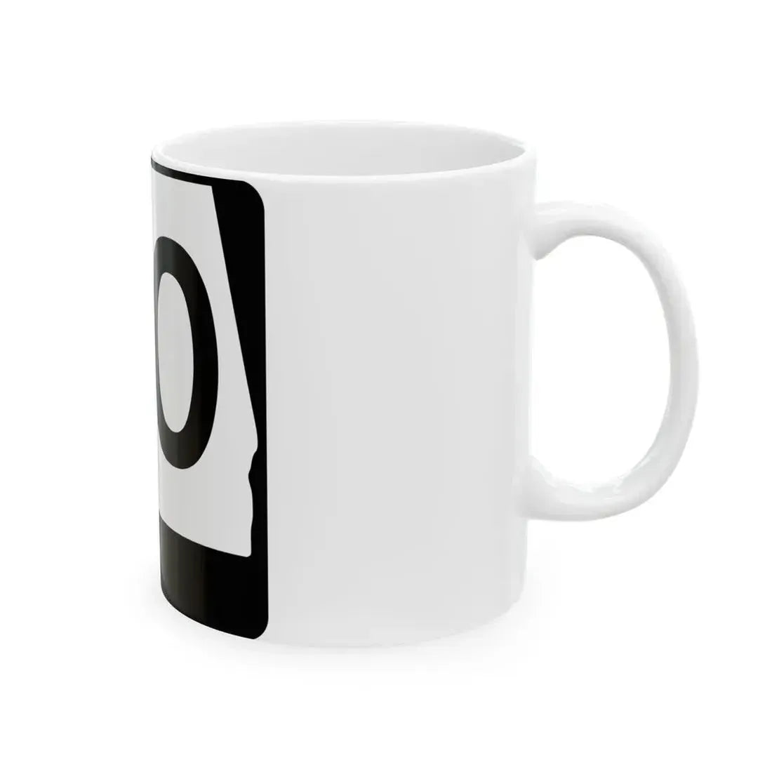 Alabama 80 (Alabama) (Road Sign) White Coffee Mug - Go Mug Yourself