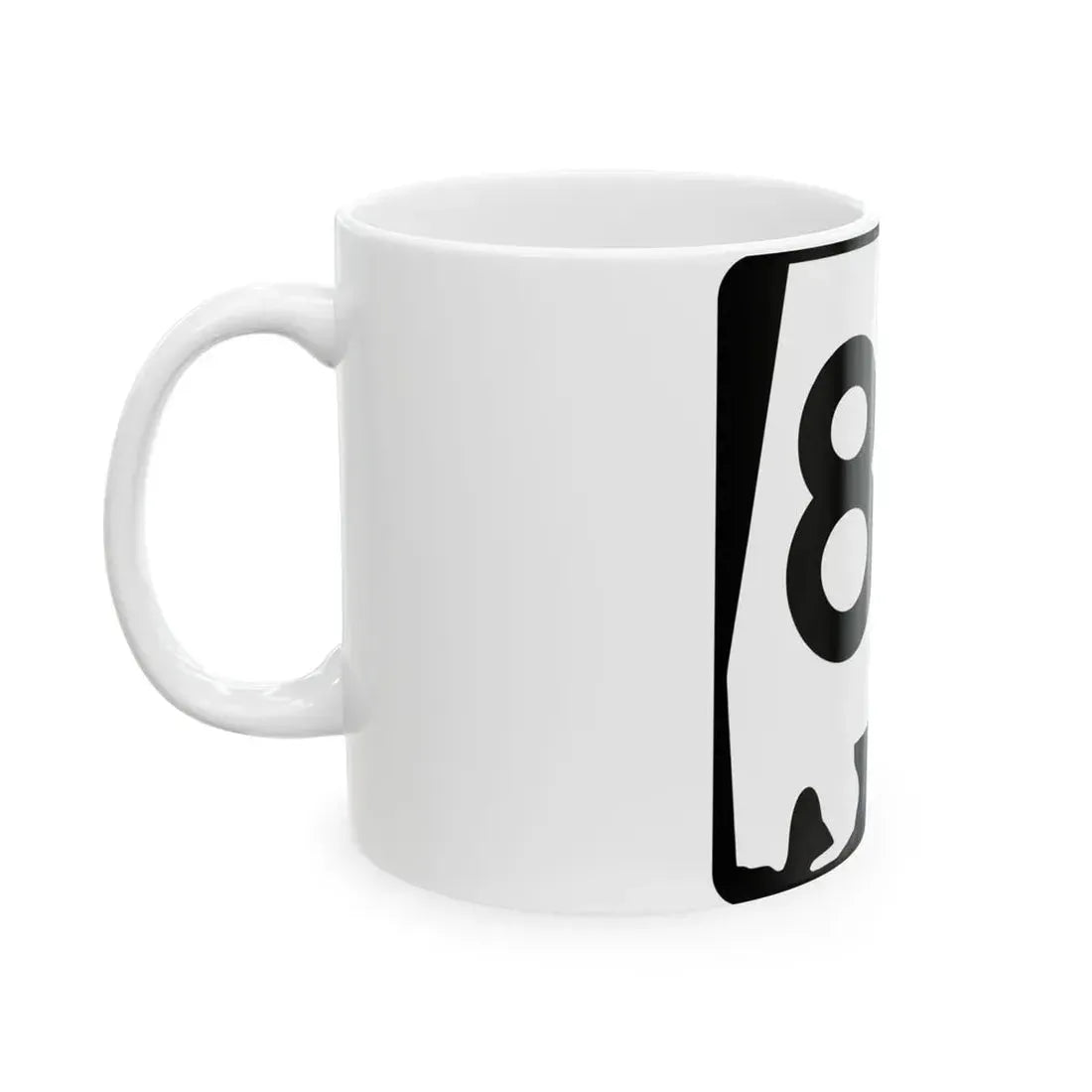 Alabama 82 (Alabama) (Road Sign) White Coffee Mug - Go Mug Yourself