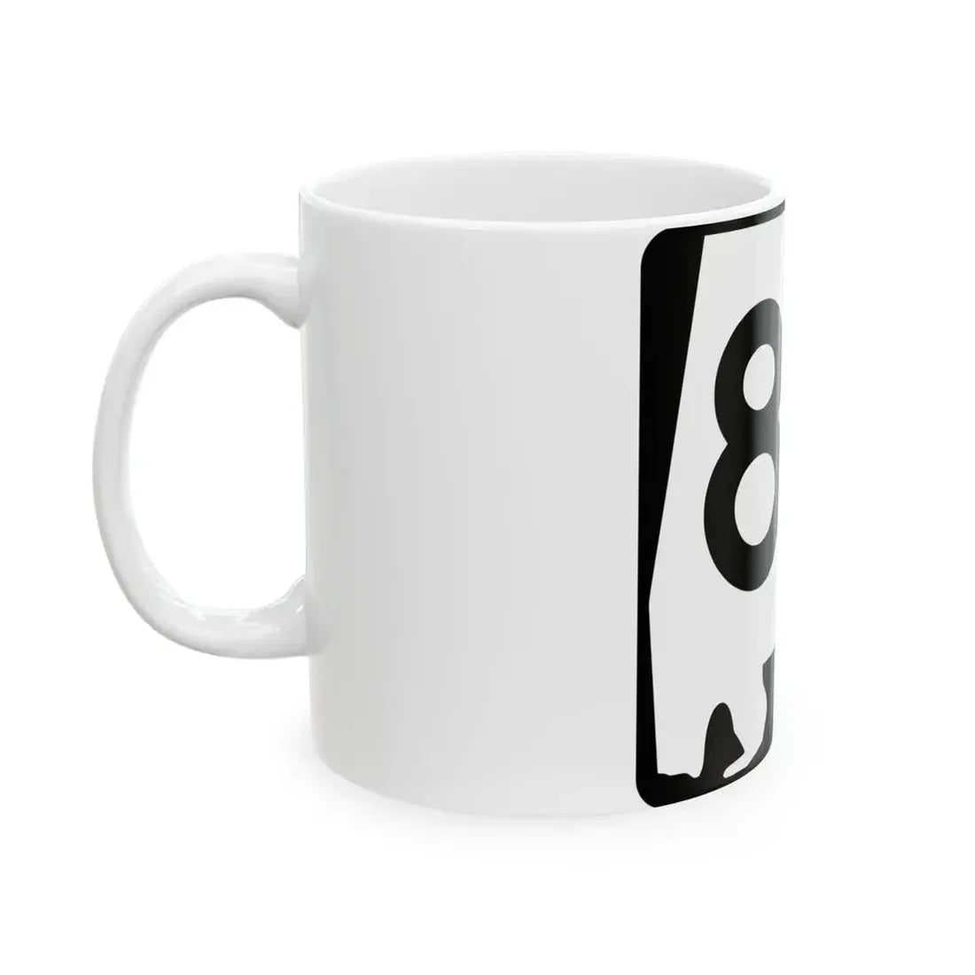 Alabama 83 (Alabama) (Road Sign) White Coffee Mug - Go Mug Yourself