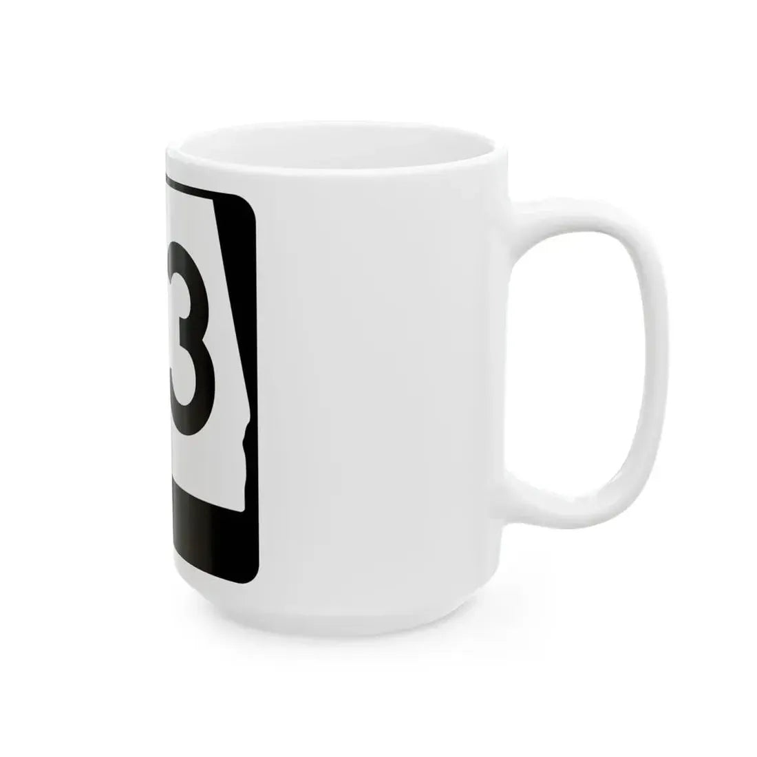 Alabama 83 (Alabama) (Road Sign) White Coffee Mug - Go Mug Yourself