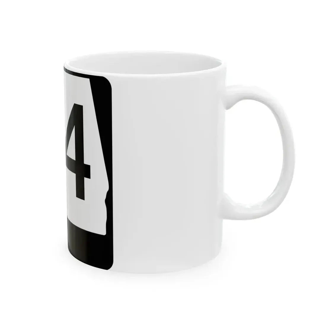 Alabama 84 (Alabama) (Road Sign) White Coffee Mug - Go Mug Yourself