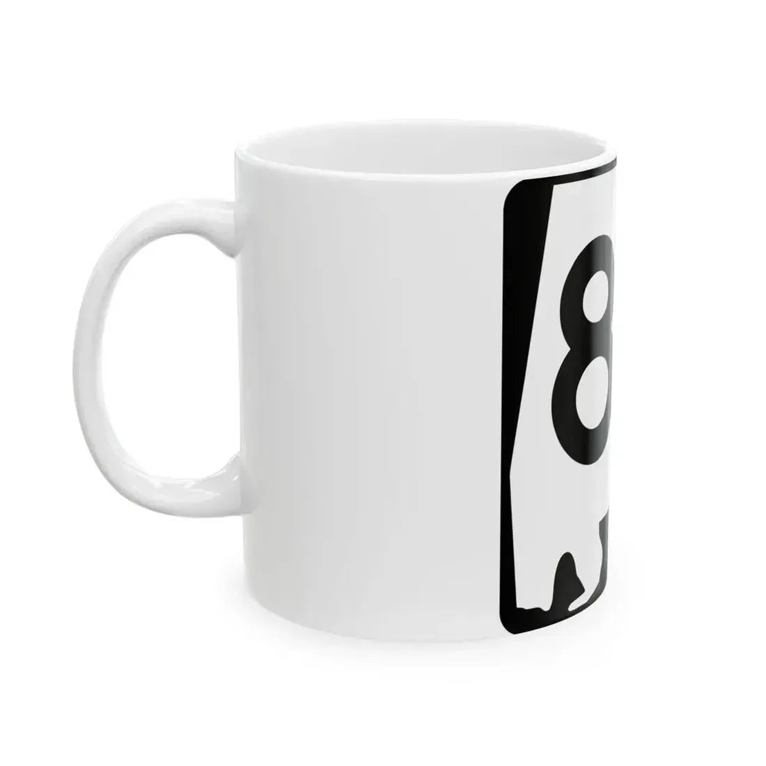 Alabama 85 (Alabama) (Road Sign) White Coffee Mug - Go Mug Yourself