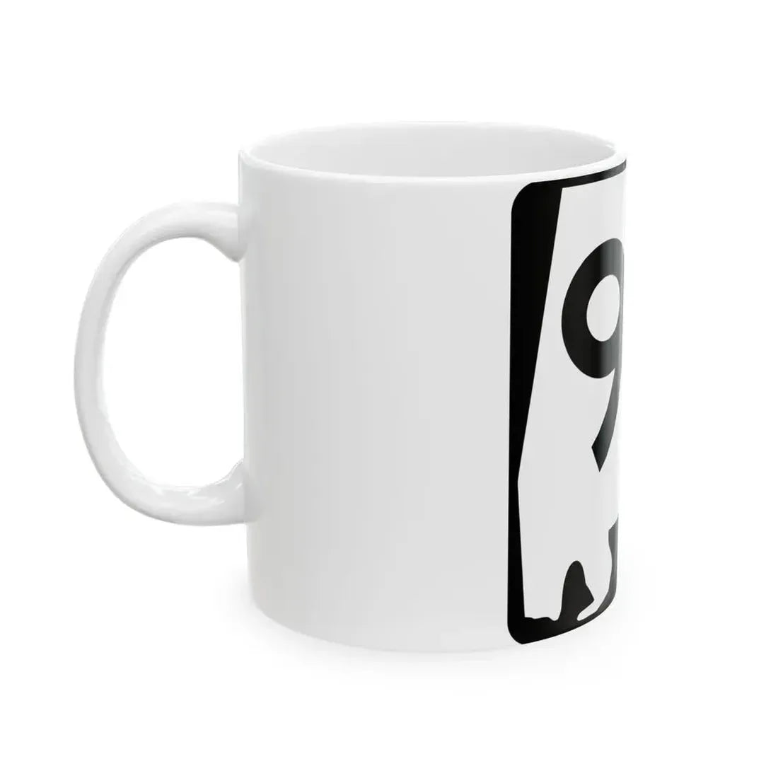 Alabama 92 (Alabama) (Road Sign) White Coffee Mug - Go Mug Yourself