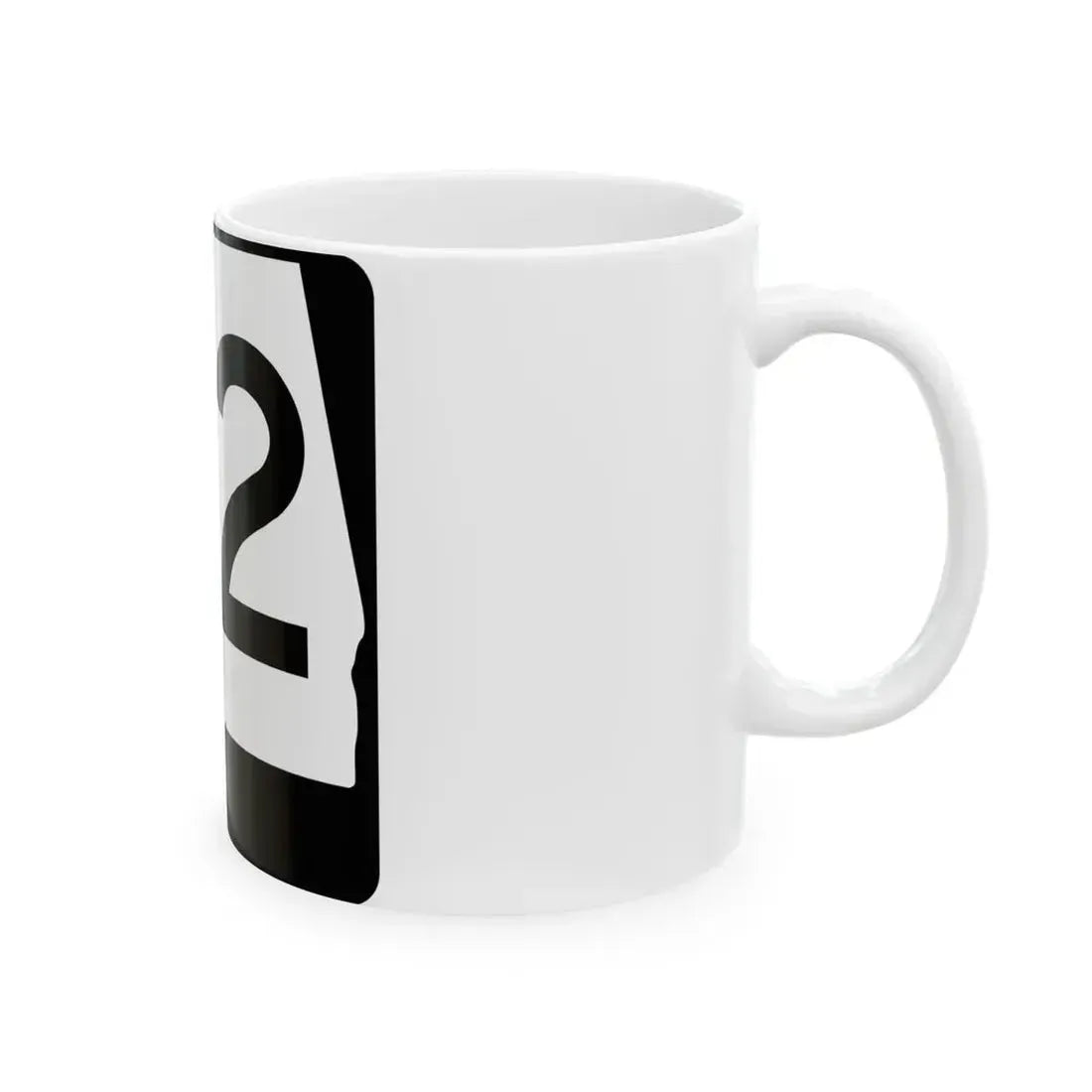 Alabama 92 (Alabama) (Road Sign) White Coffee Mug - Go Mug Yourself