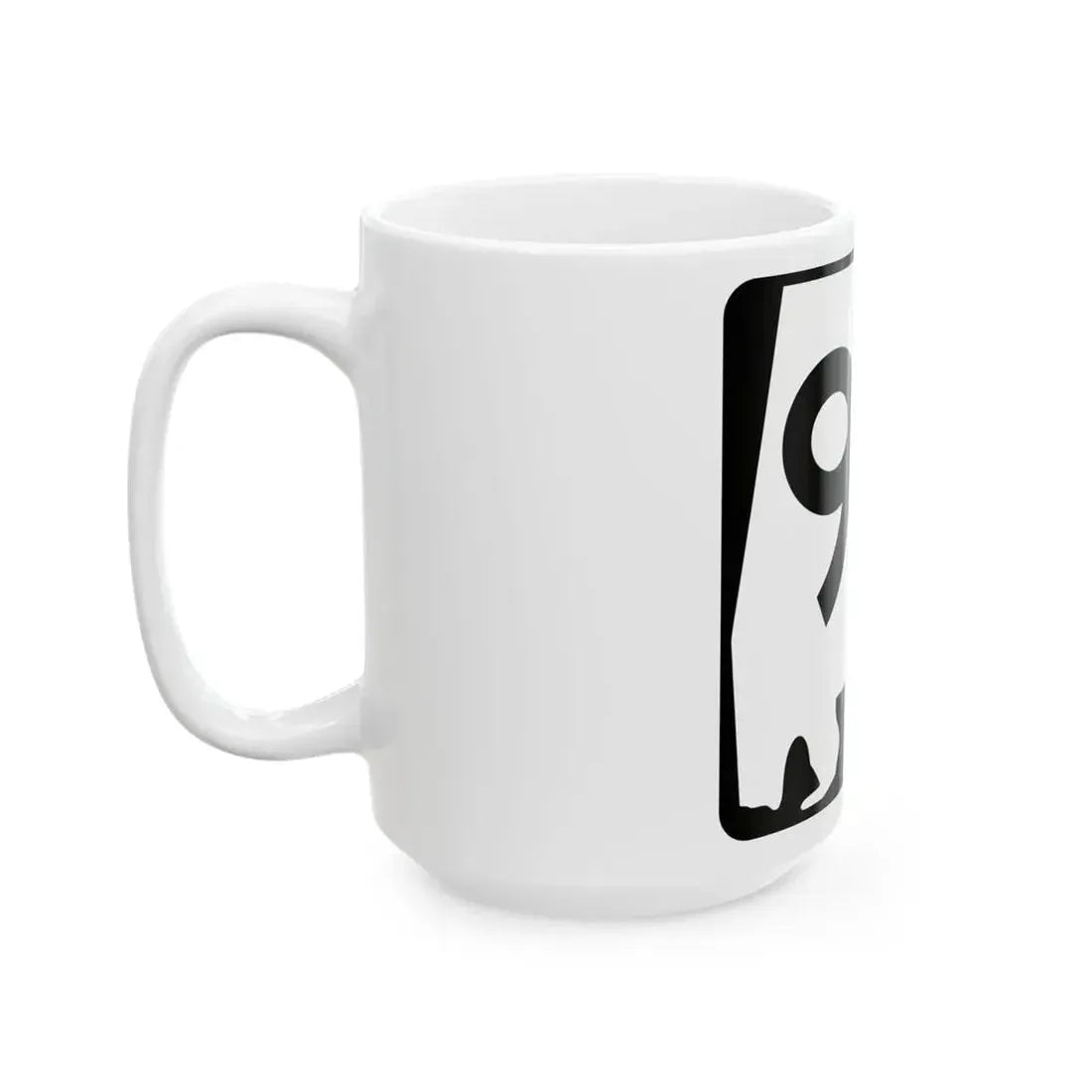 Alabama 96 (Alabama) (Road Sign) White Coffee Mug - Go Mug Yourself