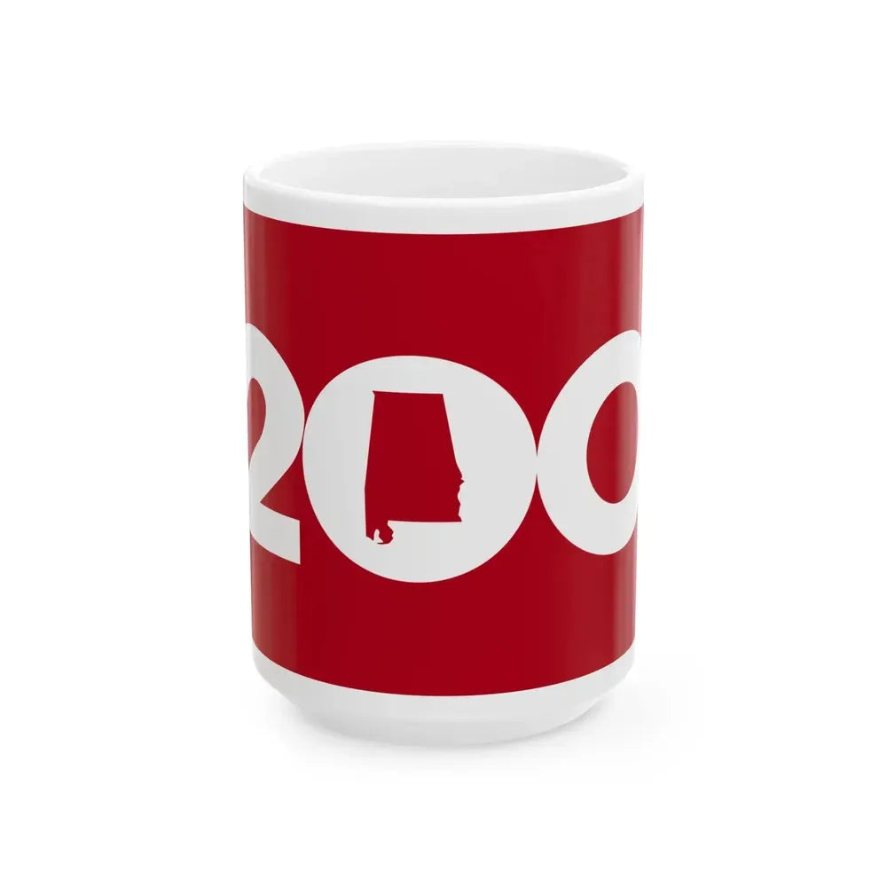 Alabama Bicentennial Flag (United States) White Coffee Mug 15oz - Go Mug Yourself