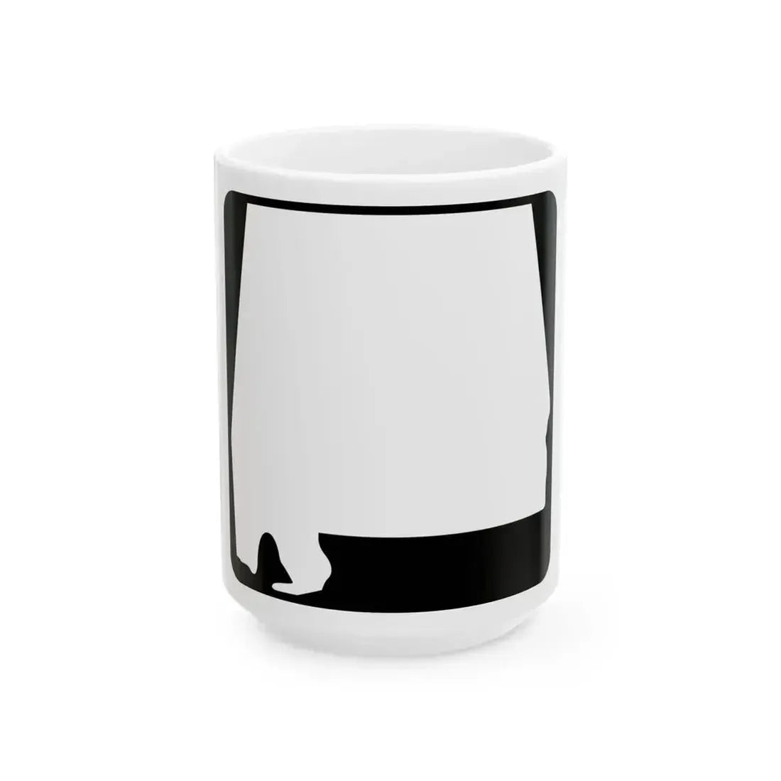 Alabama blank (Alabama) (Road Sign) White Coffee Mug 15oz - Go Mug Yourself